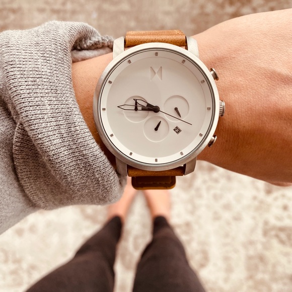MVMT Other - MVMT | chrono white caramel watch